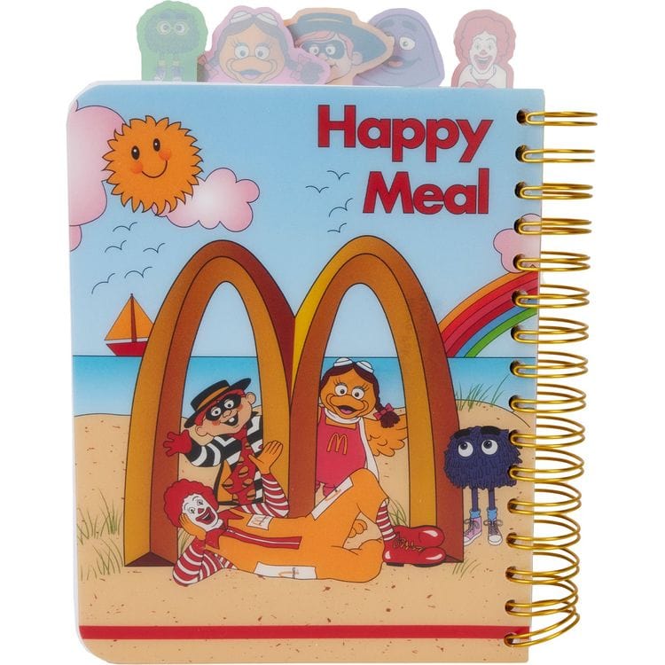 Loungefly World of Funko McDonald's McDonaldland Stationery Spiral Tab Journal
