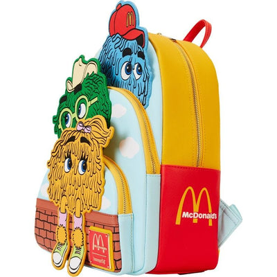 Loungefly World of Funko McDonald's Vintage Fry Kids Triple Pocket Mini Backpack