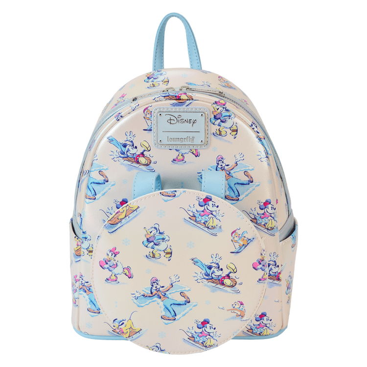 Loungefly World of Funko Mickey & Friends Winter Wonderland Mini Backpack With Ear Headband