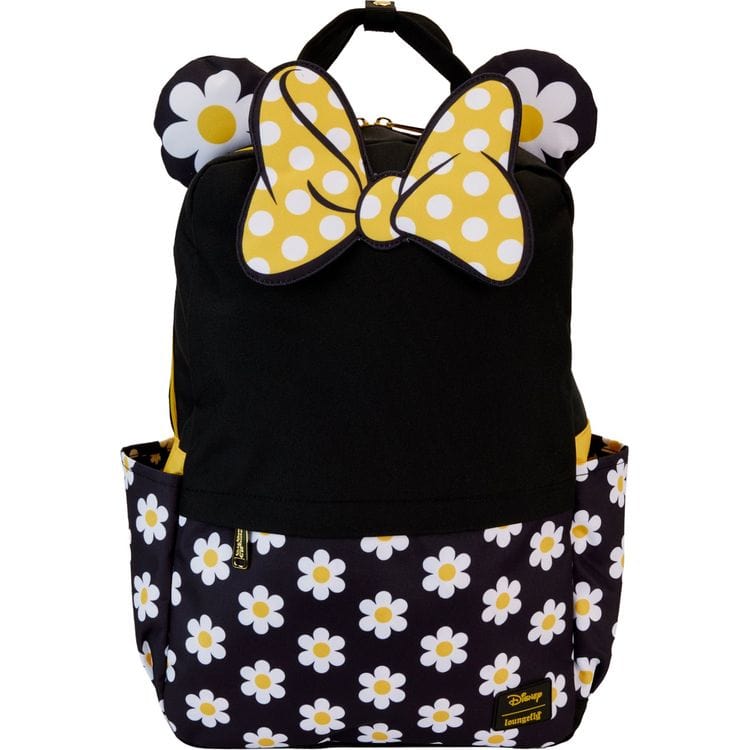 Loungefly World of Funko Minnie Mouse Daisy All-Over Print Nylon Full-Size Backpack