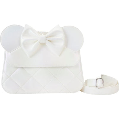 Loungefly World of Funko Minnie Mouse Iridescent Wedding Crossbody Bag