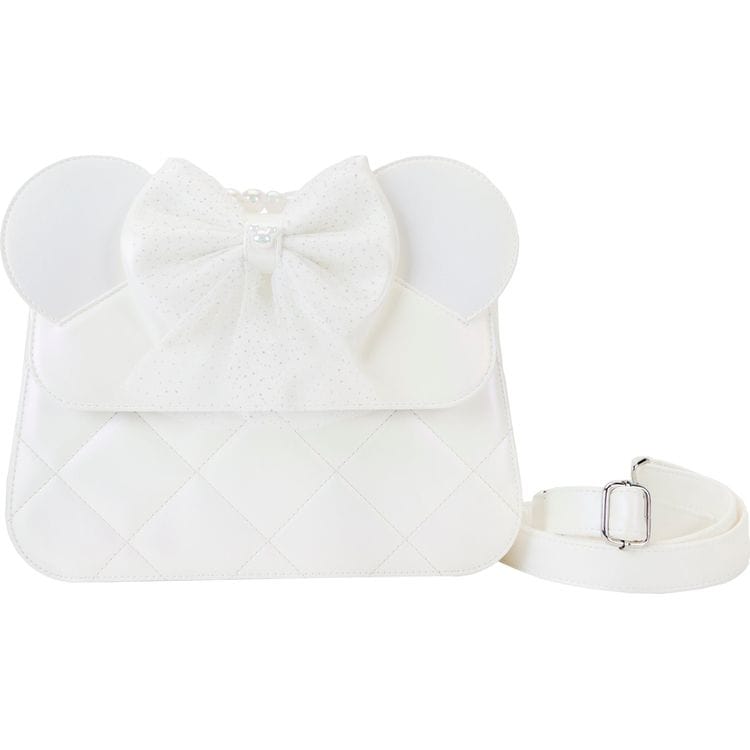 Loungefly World of Funko Minnie Mouse Iridescent Wedding Crossbody Bag