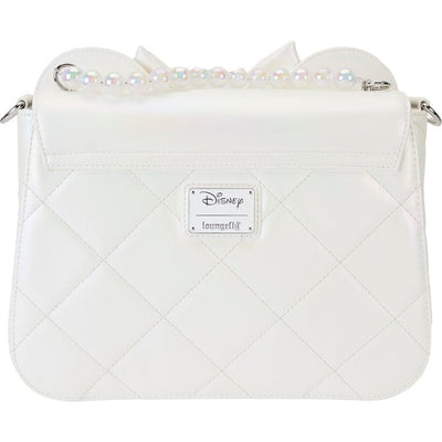 Loungefly World of Funko Minnie Mouse Iridescent Wedding Crossbody Bag