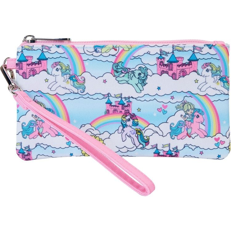 Loungefly World of Funko My Little Pony Sky Scene All-Over Print Nylon Zipper Pouch Wristlet