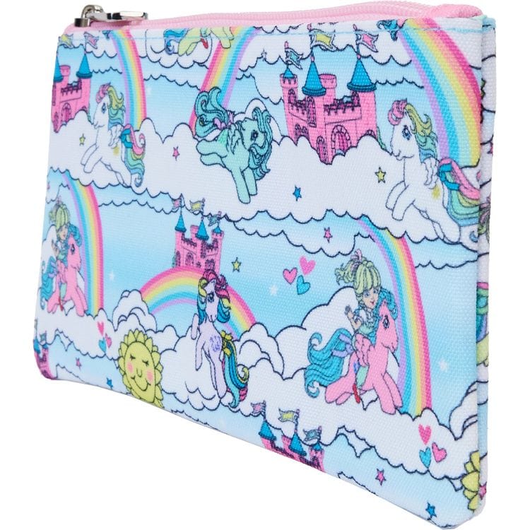 Loungefly World of Funko My Little Pony Sky Scene All-Over Print Nylon Zipper Pouch Wristlet