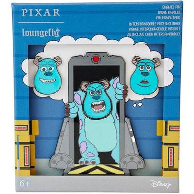 Loungefly World of Funko Pixar Sulley Door Mixed Emotions 4-Piece Pin Set