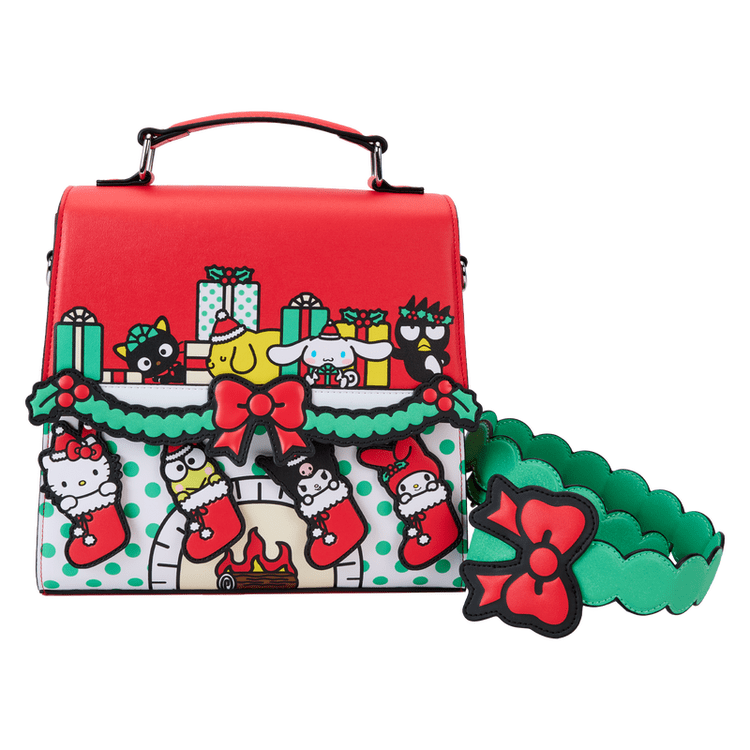 Loungefly World of Funko Sanrio Christmas Stocking Gifts Crossbody Bag