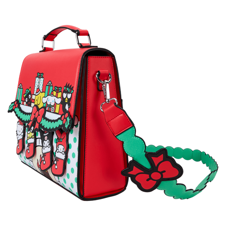 Loungefly World of Funko Sanrio Christmas Stocking Gifts Crossbody Bag