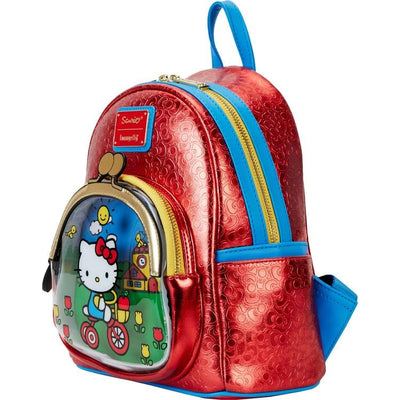 Loungefly World of Funko Sanrio Hello Kitty 50th Anniversary Coin Bag Metallic Mini Backpack