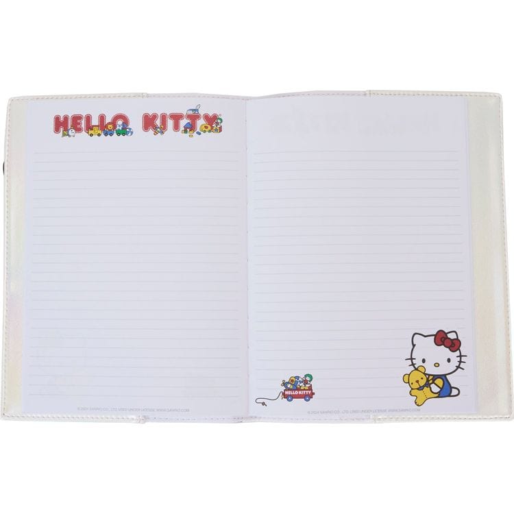Loungefly World of Funko Sanrio Hello Kitty 50th Anniversary Cosplay Pearlescent Refillable Stationery Journal