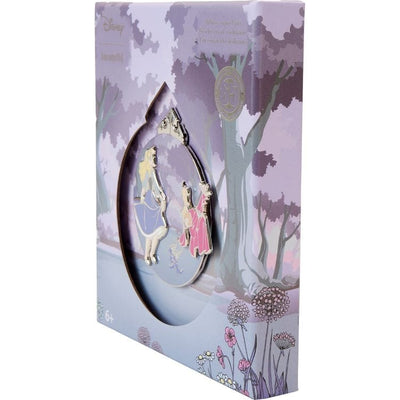 Loungefly World of Funko Sleeping Beauty 65th Anniversary Floral Scene 3" Collector Box Sliding Pin