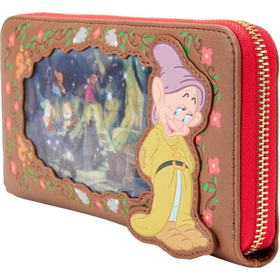Loungefly World of Funko Snow White Lenticular Princess Series Zip Around Wristlet Wallet
