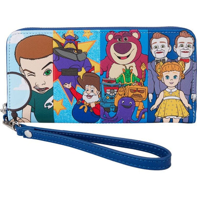 Loungefly World of Funko Toy Story Movie Collab Baddies Zip Around Wristlet Wallet