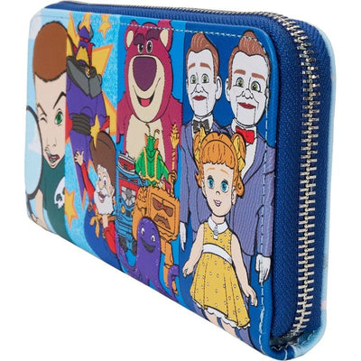 Loungefly World of Funko Toy Story Movie Collab Baddies Zip Around Wristlet Wallet