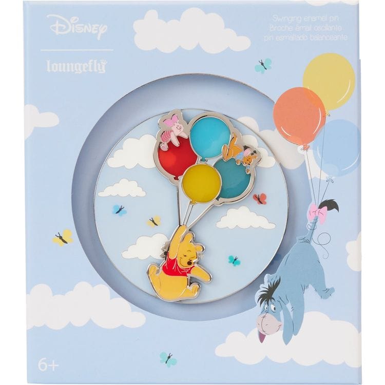 Loungefly World of Funko Winnie the Pooh & Friends Floating Balloons 3" Collector Box Moving Pin