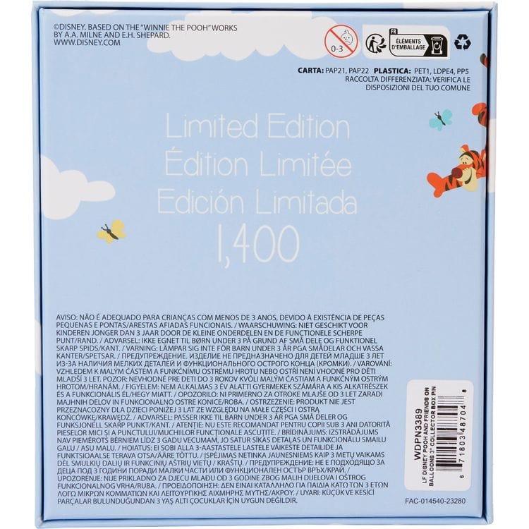 Loungefly World of Funko Winnie the Pooh & Friends Floating Balloons 3" Collector Box Moving Pin