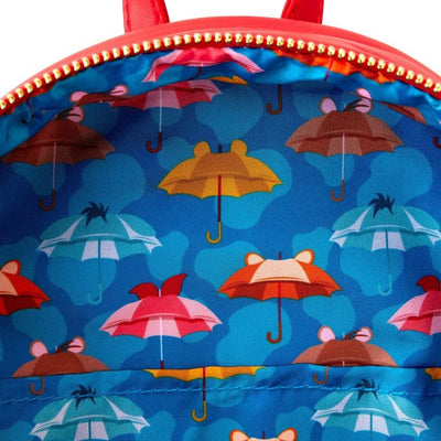 Loungefly World of Funko Winnie the Pooh Rainy Day Puffer Jacket Cosplay Mini Backpack