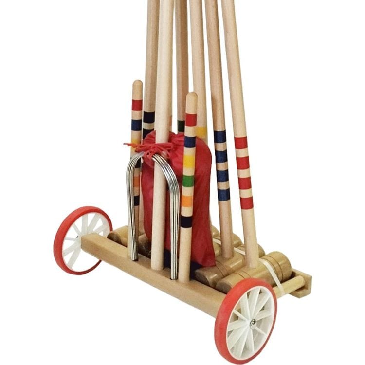 6-Player Wood factory Croquet Set