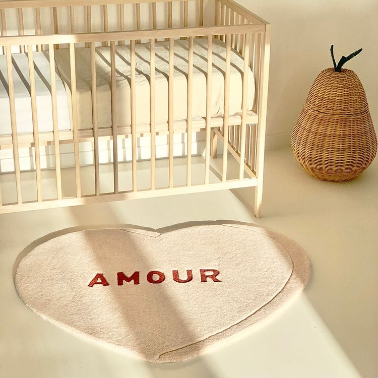 Maison Deux Room Decor Candy Heart Rug - "Amour"