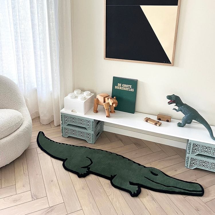 Maison Deux Room Decor Crocodile Rug