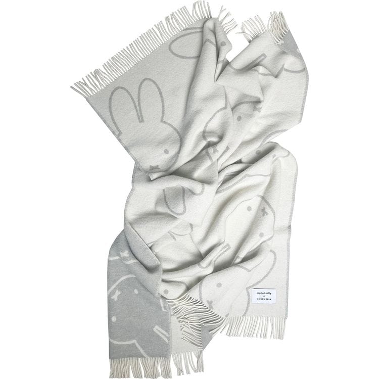 Maison Deux Room Decor Miffy Blanket - Cloud White/Grey