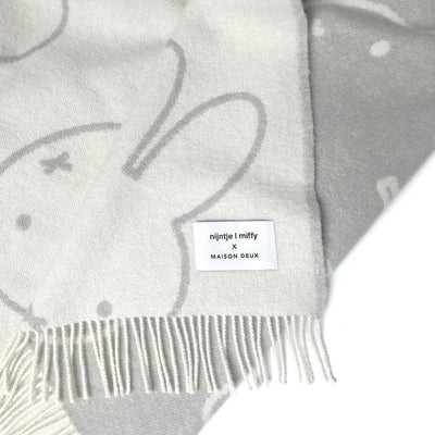 Maison Deux Room Decor Miffy Blanket - Cloud White/Grey