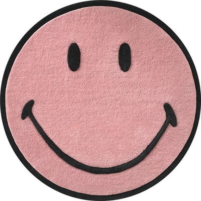 Maison Deux Room Decor Smiley Rug - Pink- Small