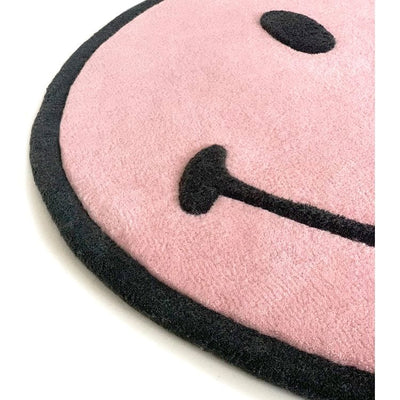 Maison Deux Room Decor Smiley Rug - Pink- Small