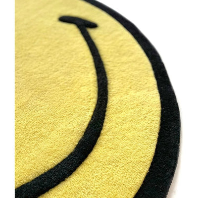 Maison Deux Room Decor Smiley Rug - Yellow - Small