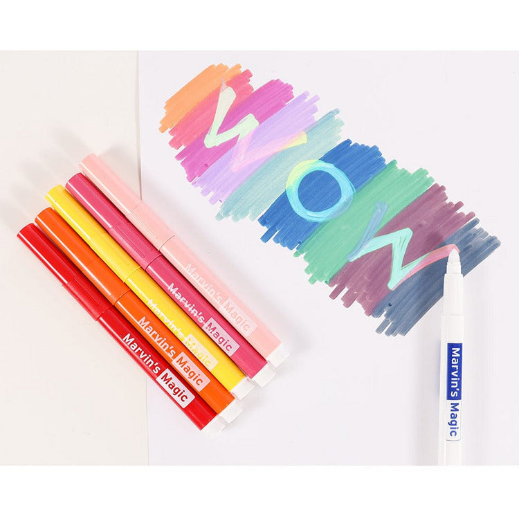 Marvin's Magic - NEW x 30 Amazing Magic Pens - Color Changing Magic Pen Art  - Create 3D Lettering or Write Secret Messages - Includes 30 Magic Pens