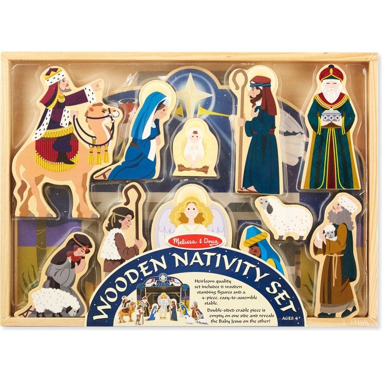 Melissa & Doug Preschool Wooden Nativity Set