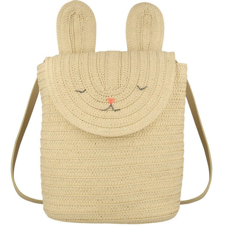 Meri Meri Trend Accessories Raffia Bunny Backpack