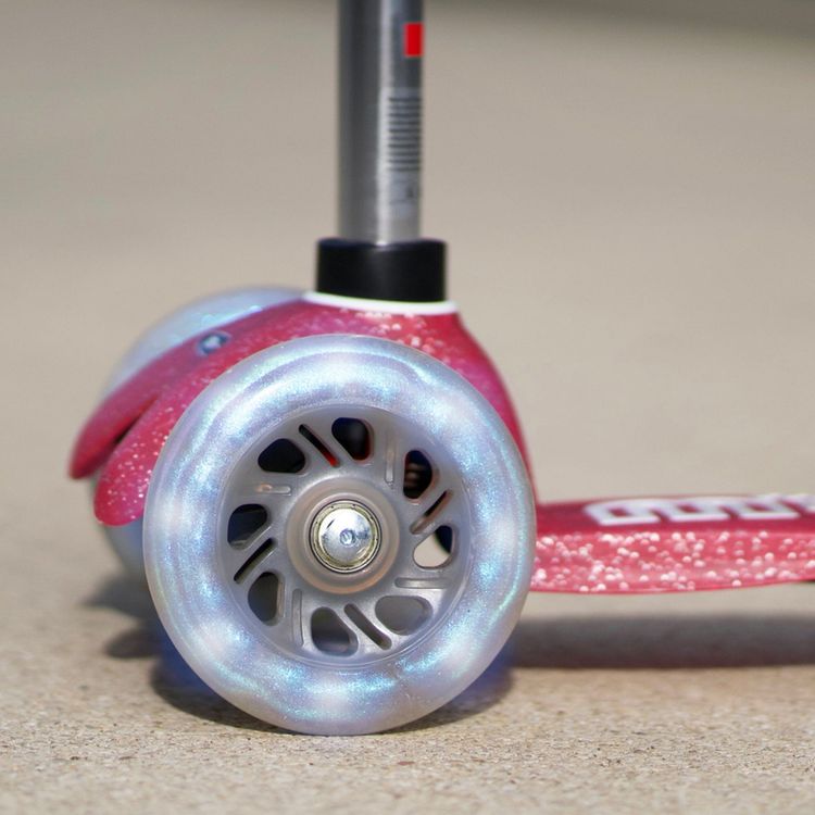 Micro Kickboard Outdoor Micro Mini Glitter LED Scooter - Pink