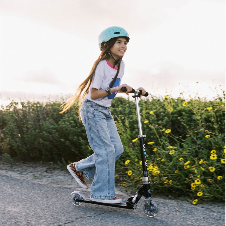 Micro Kickboard Outdoor Micro Sprite LED Scooter - Black