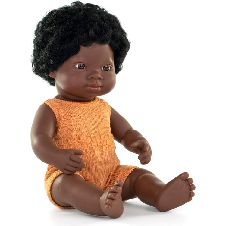 miniland Dolls 15" Baby Doll African Girl