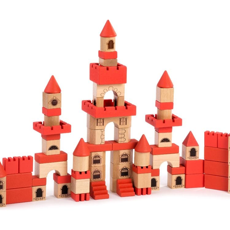 miniland Preschool Wooden Stacking Castle