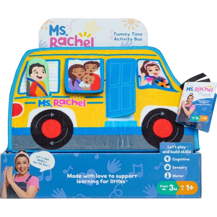 Ms. Rachel Infants Ms. Rachel Official Tummy Time Activity Bus Folding Play Mat