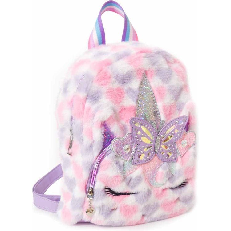 OMG Accessories Trend Accessories Gwen Butterfly Crown Heart Print Mini Backpack