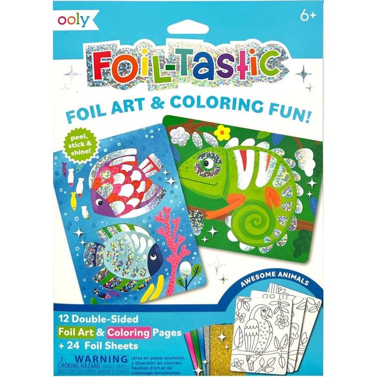 Ooly Creativity Foil-tastic Foil Art Kit: Awesome Animals