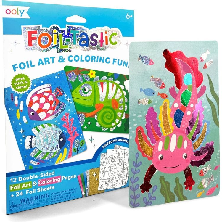 Ooly Creativity Foil-tastic Foil Art Kit: Awesome Animals