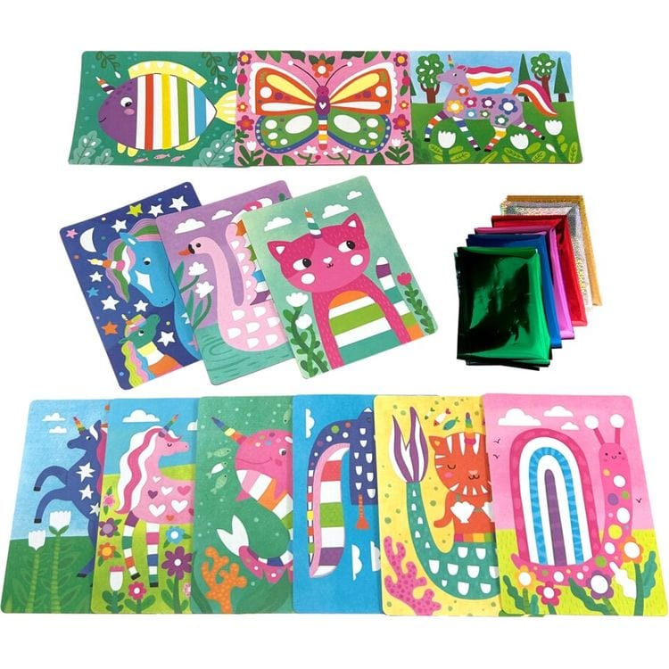 Ooly Creativity Foil-tastic Foil Art Kit: Whimsical World