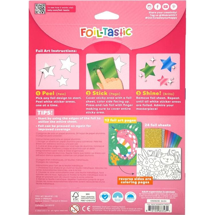 Ooly Creativity Foil-tastic Foil Art Kit: Whimsical World