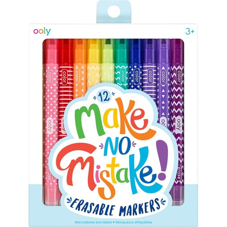 Ooly Creativity Make No Mistake Markers - Set of 12