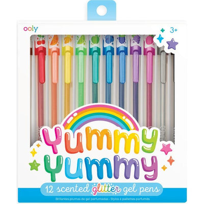 Ooly Creativity Yummy Yummy Scented Glitter Gel Pens 2.0 - Set of 12