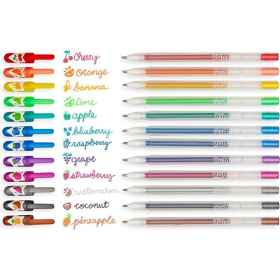 Ooly Creativity Yummy Yummy Scented Glitter Gel Pens 2.0 - Set of 12