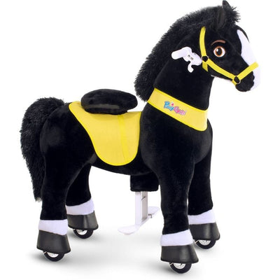 PonyCycle, Inc. Outdoor Black Ride-On Horse - Ages 4-9