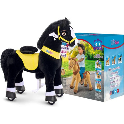 PonyCycle, Inc. Outdoor Black Ride-On Horse - Ages 4-9