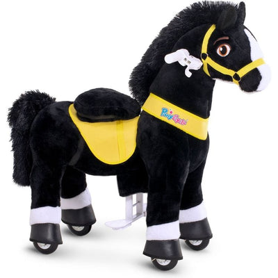 PonyCycle, Inc. Outdoor Black Ride-On Horse - Ages 4-9