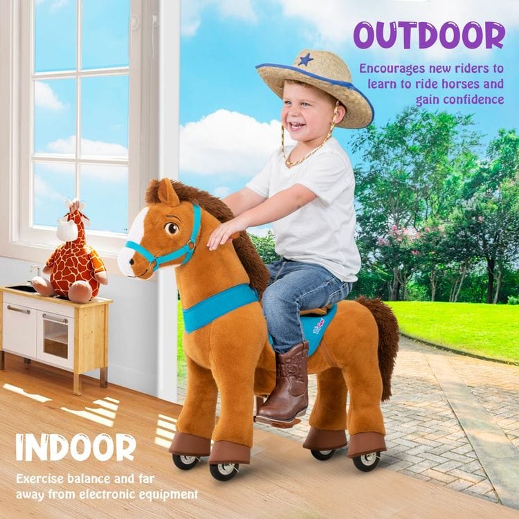 PonyCycle, Inc. Outdoor Brown Ride-On Horse - Ages 4-9