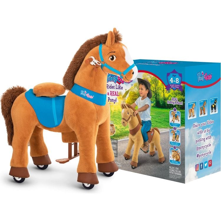 PonyCycle, Inc. Outdoor Brown Ride-On Horse - Ages 4-9